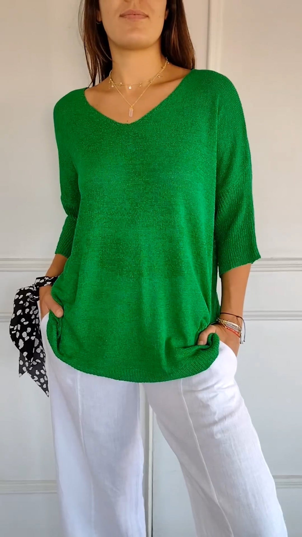 Emma | Top Cuello en V Favorecedor