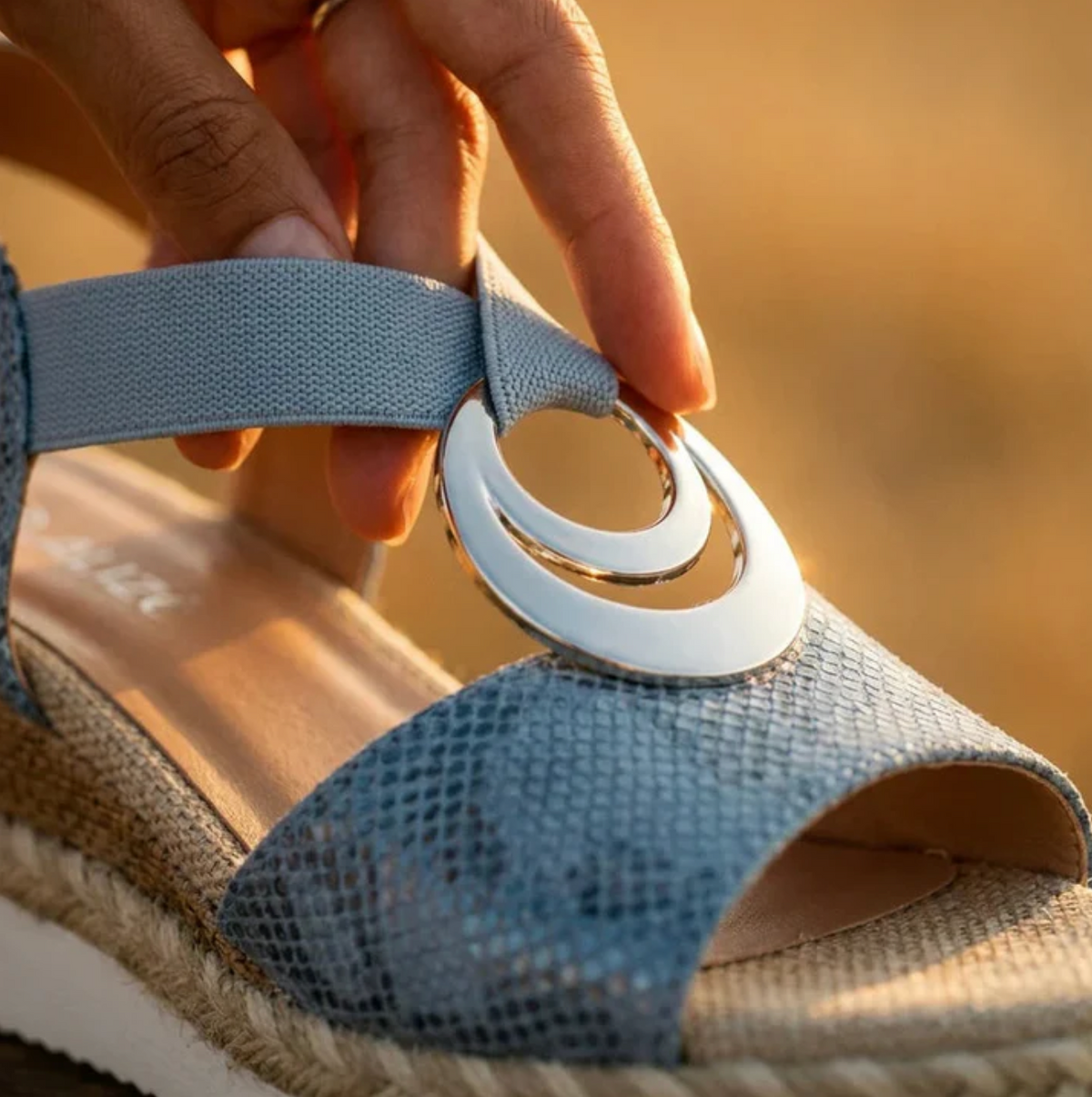 Rocío | Sandalias con cuña de corcho