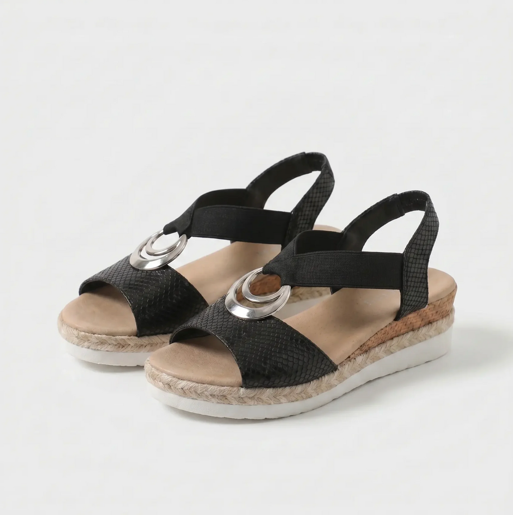 Rocío | Sandalias con cuña de corcho