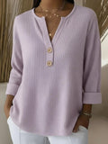 Alina | Camiseta Henley Acogedora