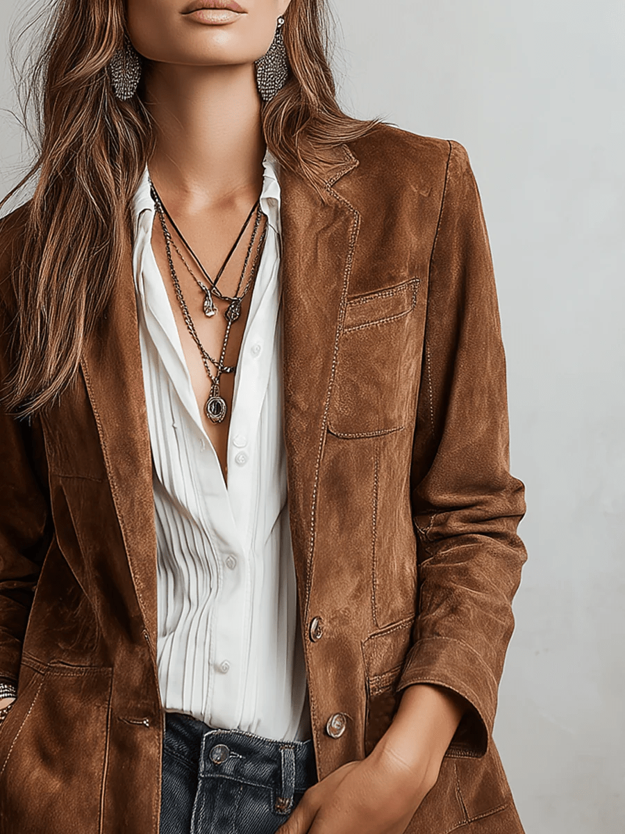 Noelia | Chaqueta de Ante Atemporal