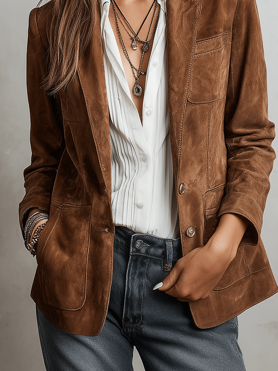 Noelia | Chaqueta de Ante Atemporal
